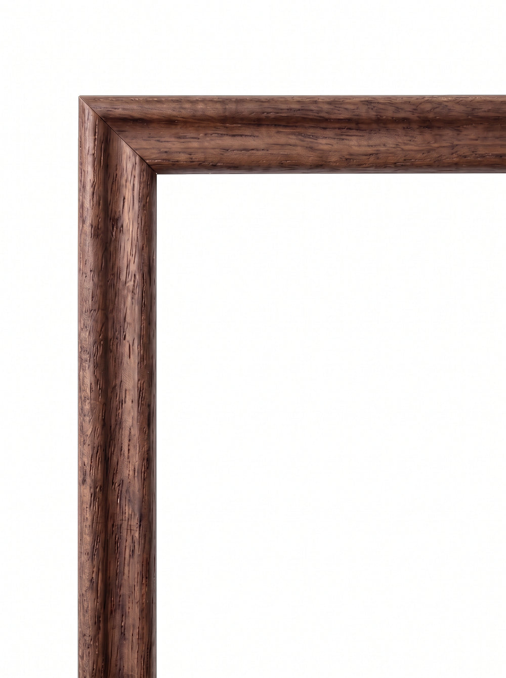 Visa bild i helskärm Tavelram Lupin i brun (Brown, T1193) – 12 mm smal, rundad träram efter mått
