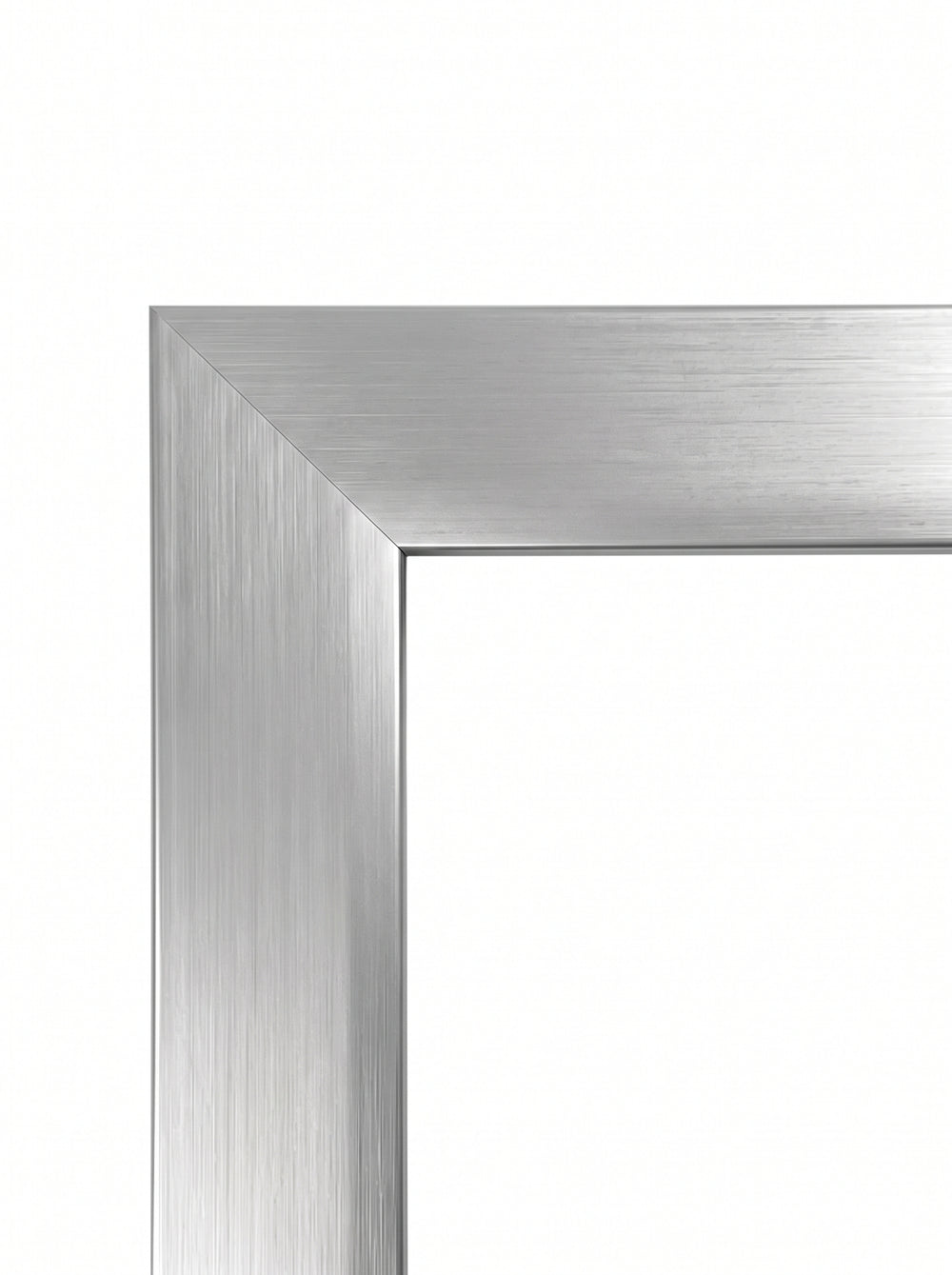 Tavelram Anemone i silver (Silver, A1004) – 30 mm bred aluram i borstad aluminium efter mått