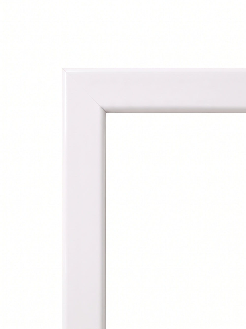 Tavelram Orkide i vit (White, T1124) – 15 mm smal, platt träram efter mått