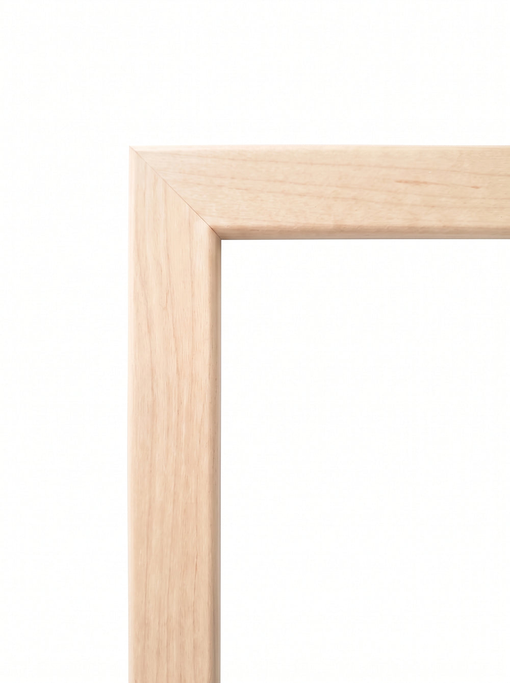 Tavelram Orkide i natur (Natural wood, T1122) – 15 mm smal, platt träram efter mått