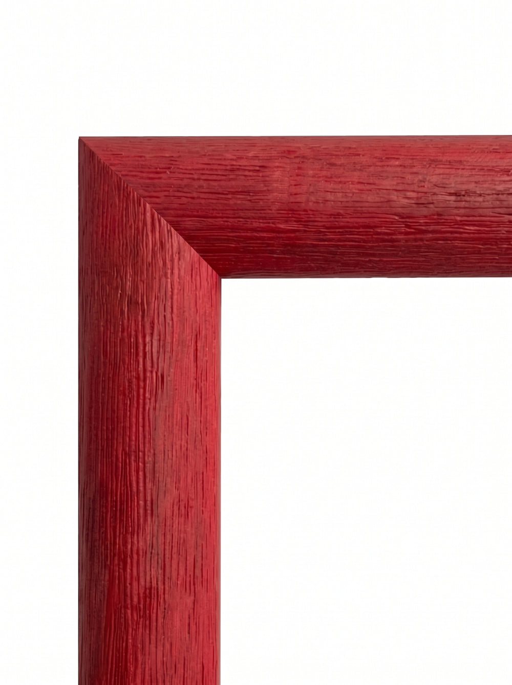 Tavelram Røn i röd (Red, T1018) – 30 mm extra bred träram efter mått