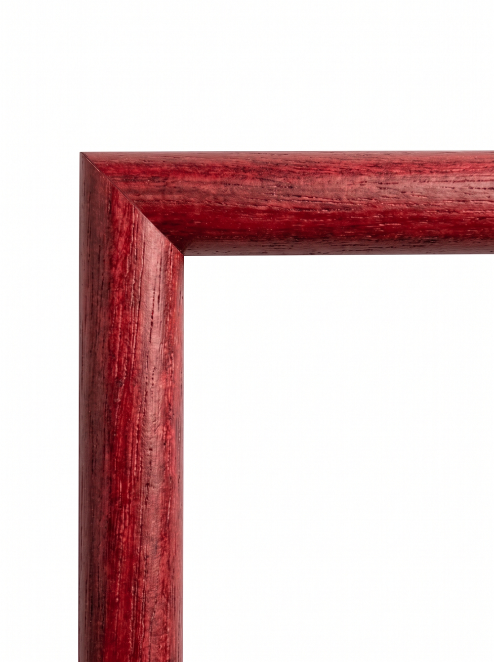 Tavelram Valmue i röd (Red, T1005) – 10 mm smal, rund träram efter mått